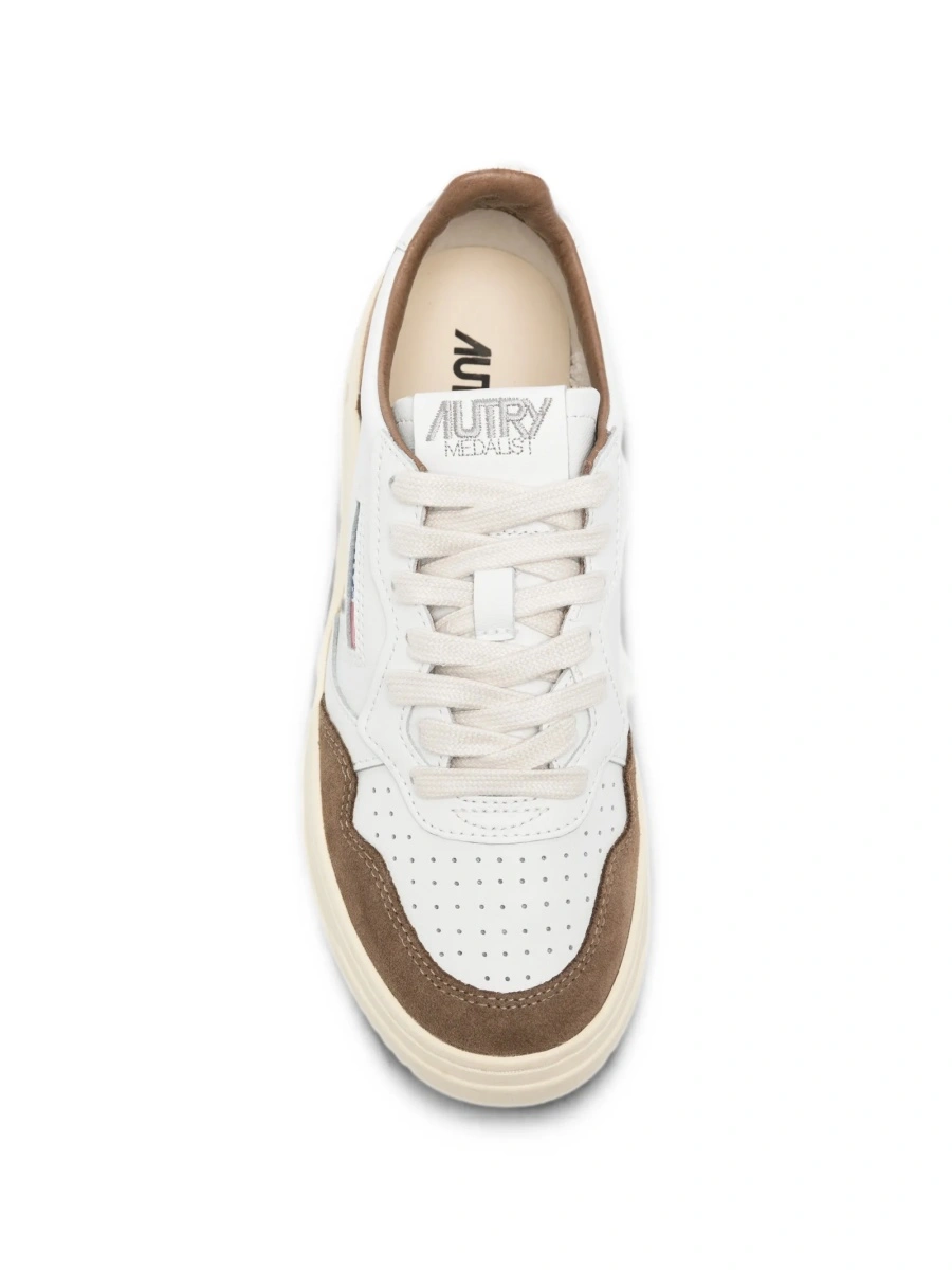 Sneakers AUTRY albi din piele - Img 4