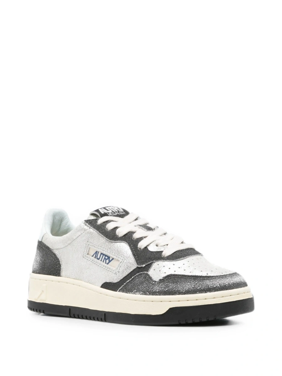 Sneakers AUTRY argintii din piele - Img 2