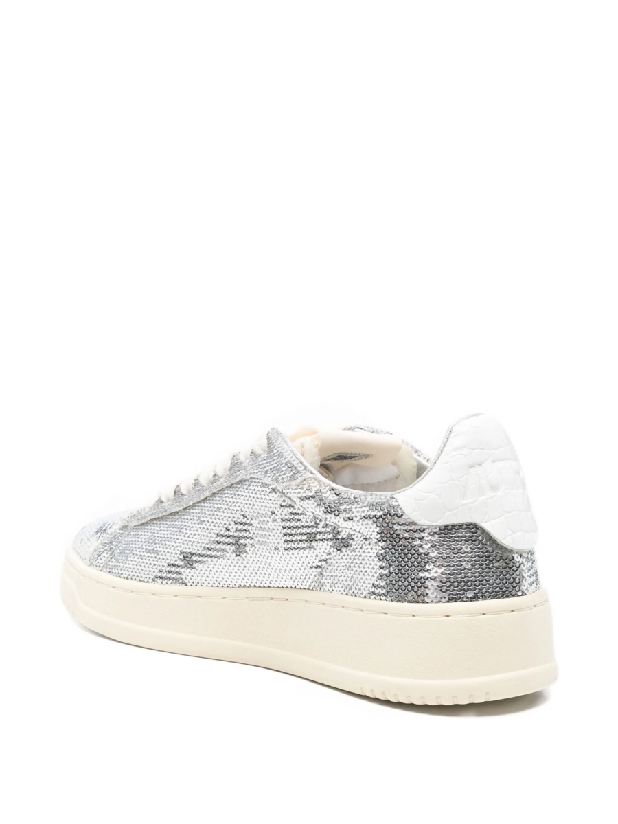 Sneakers AUTRY argintii din polyester si nylon - Img 3