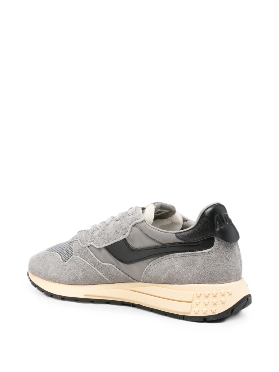 Sneakers AUTRY gri din piele si material textil - Img 3