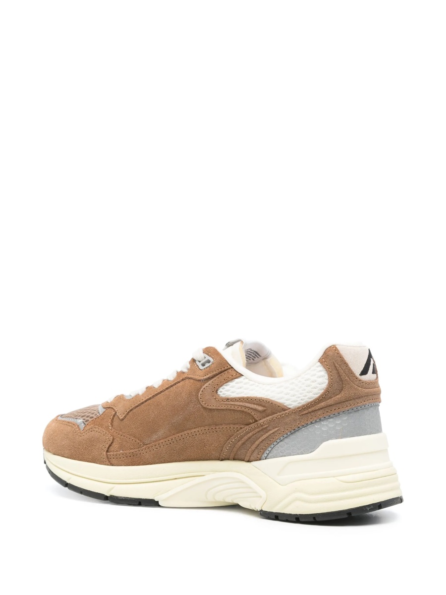 Sneakers AUTRY maro din material textil si piele intoarsa - Img 3