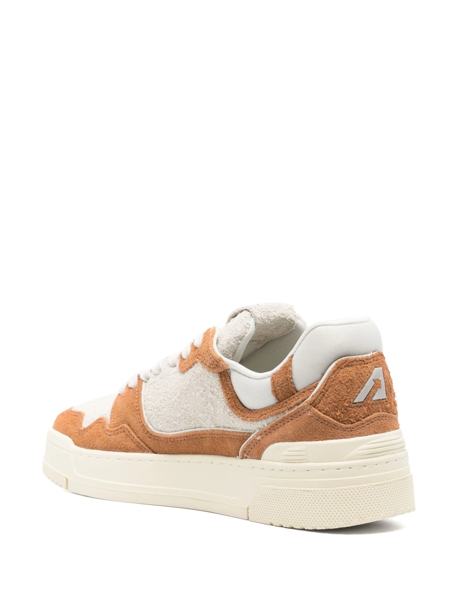 Sneakers AUTRY maro din material textil si piele intoarsa - Img 3