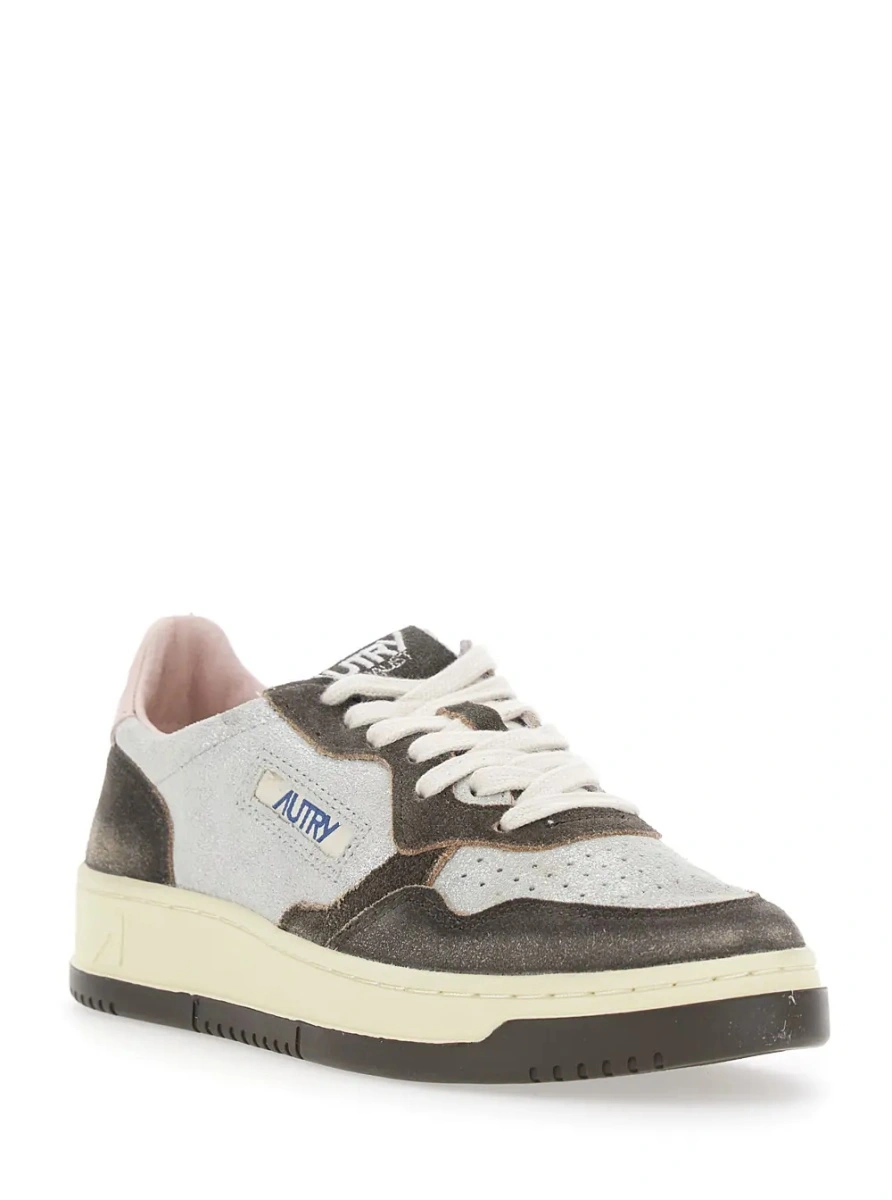 Sneakers AUTRY maro din piele intoarsa 'Medalist LS' - Img 2