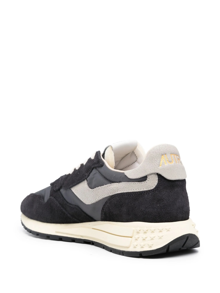 Sneakers AUTRY negri din nylon si piele intoarsa - Img 3