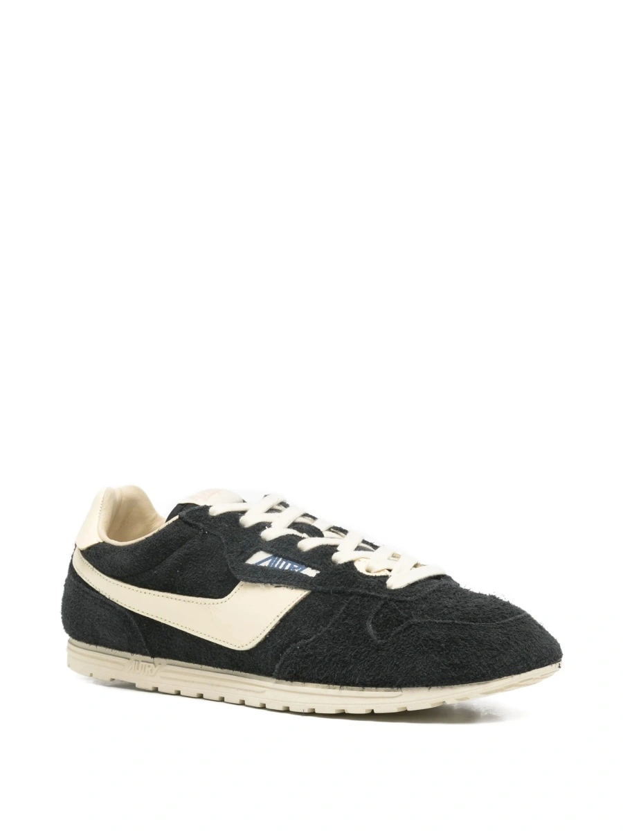 Sneakers AUTRY negri din piele intoarsa si piele - Img 2