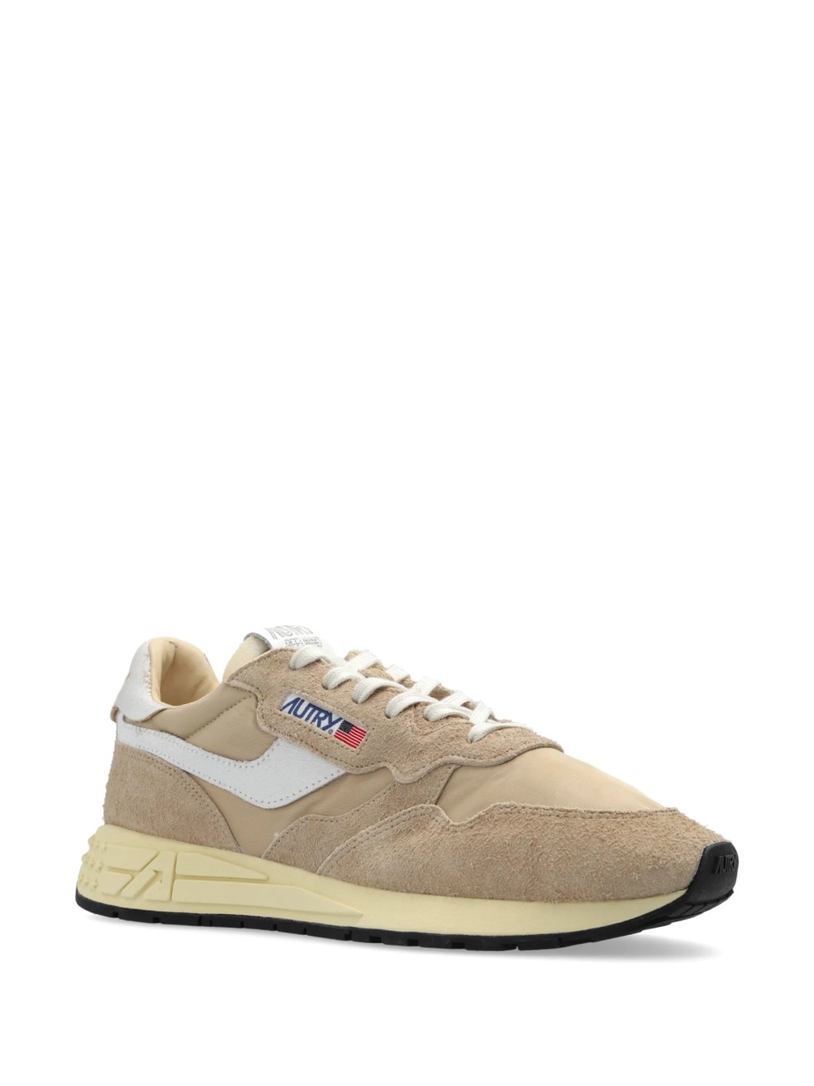 Sneakers AUTRY neutri din material textil si piele intoarsa - Img 2