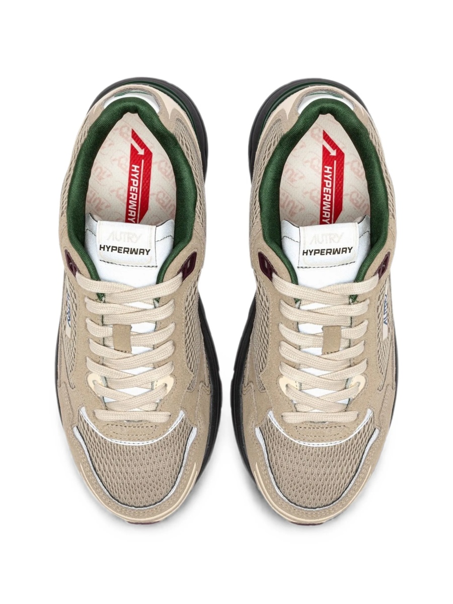 Sneakers AUTRY neutri din plasa si piele intoarsa - Img 4