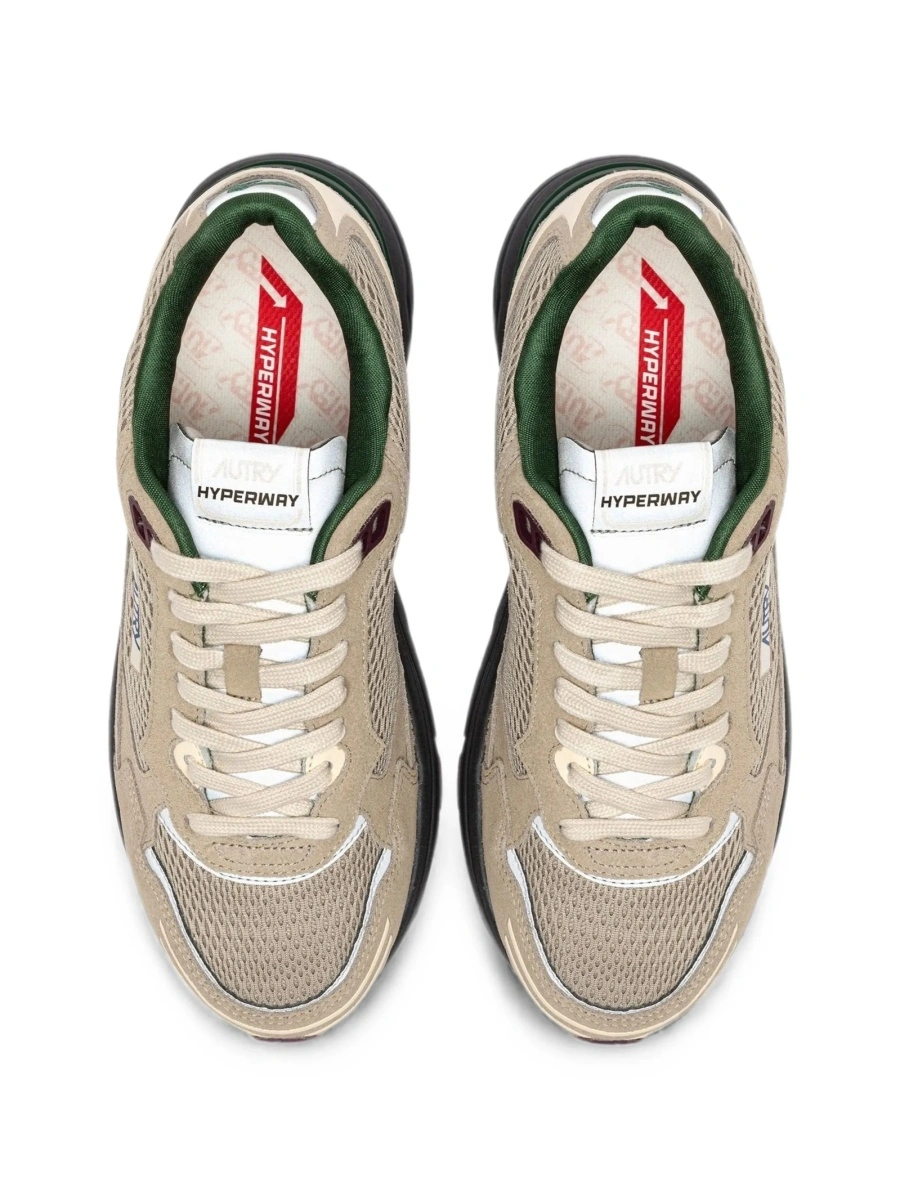Sneakers AUTRY neutri din plasa si piele intoarsa - Img 4