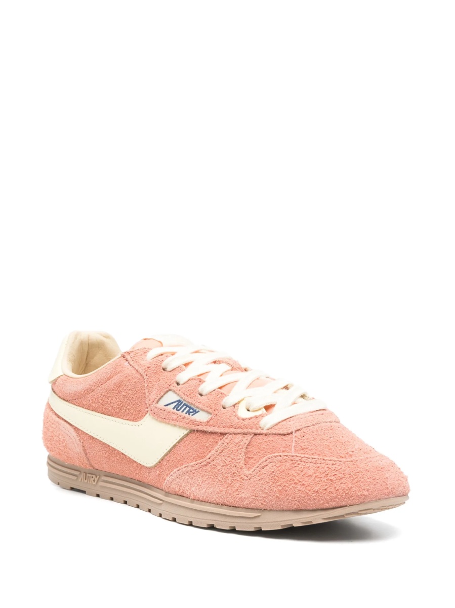 Sneakers AUTRY roz din material textil si piele intoarsa - Img 2