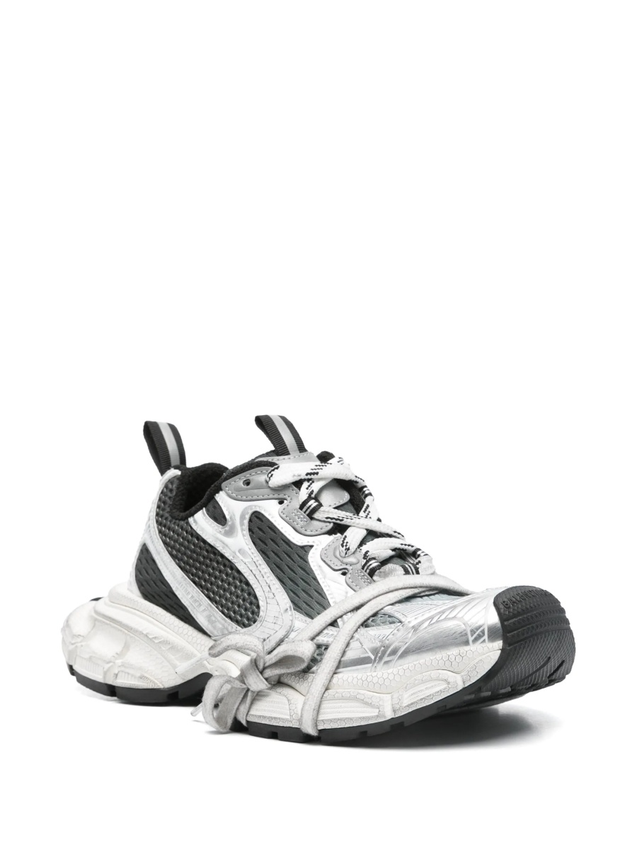Sneakers Balenciaga 3XL argintii din poliuretan si material textil - Img 2