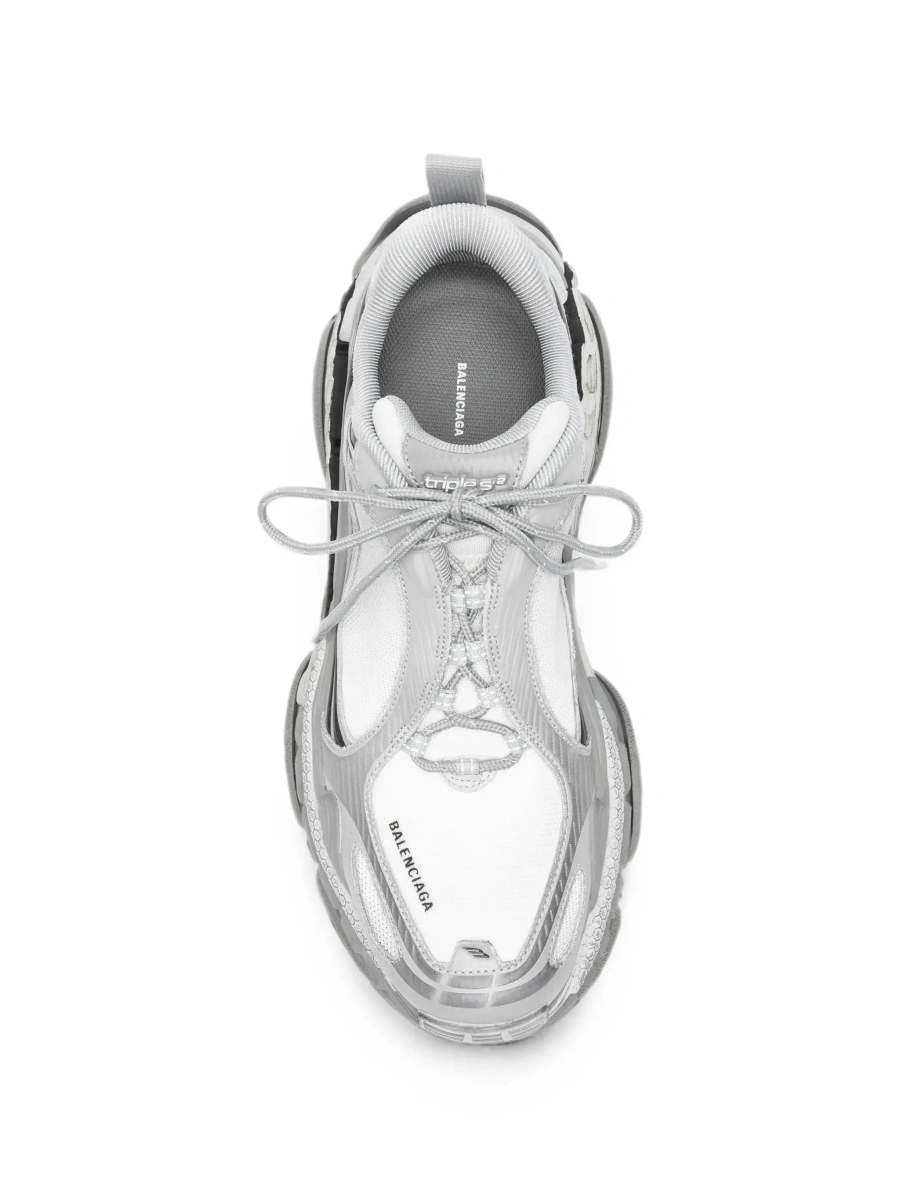 Sneakers Balenciaga 'Triple S' gri din piele - Img 7