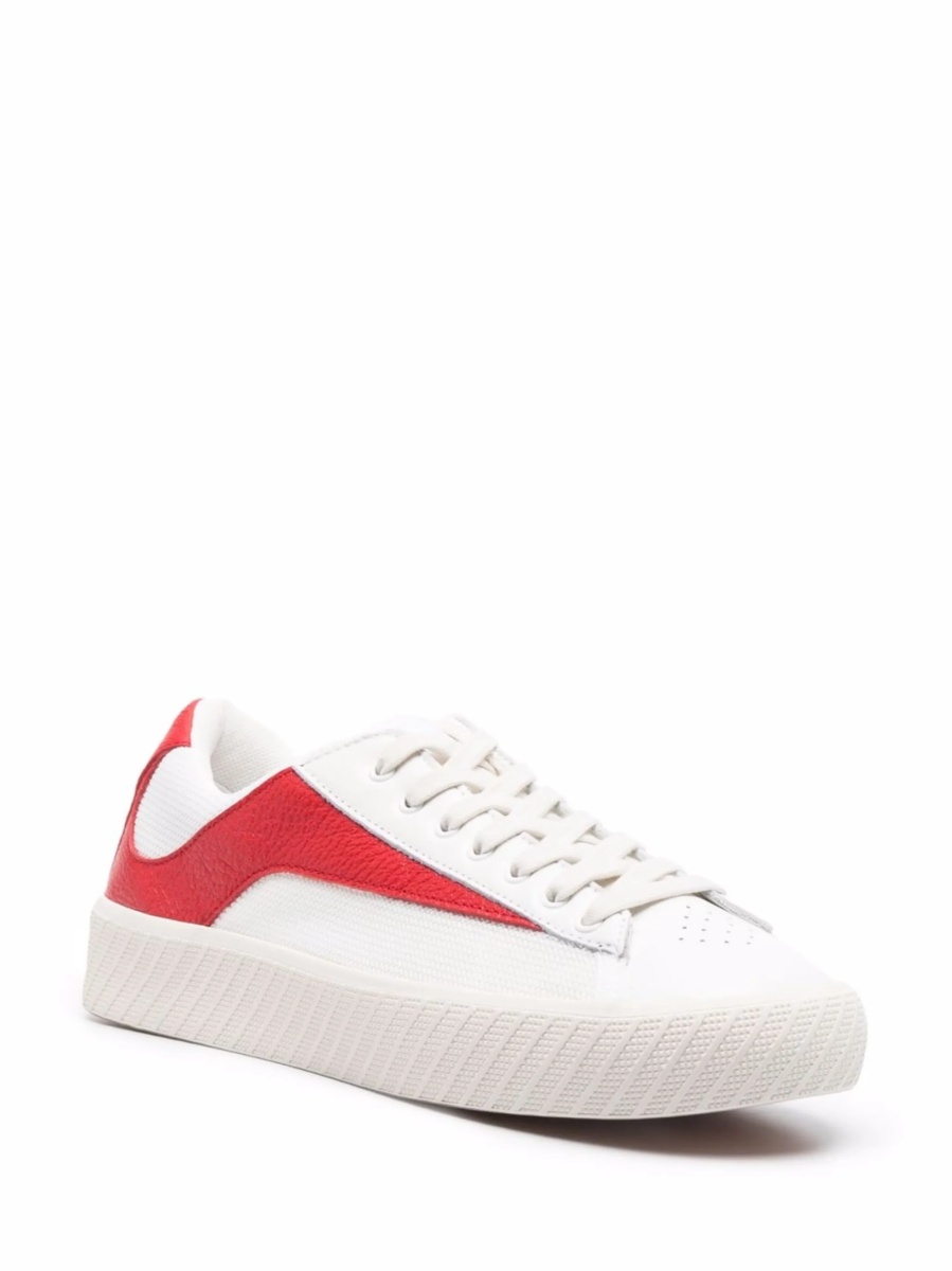 Sneakers BY FAR albi din piele - Img 2