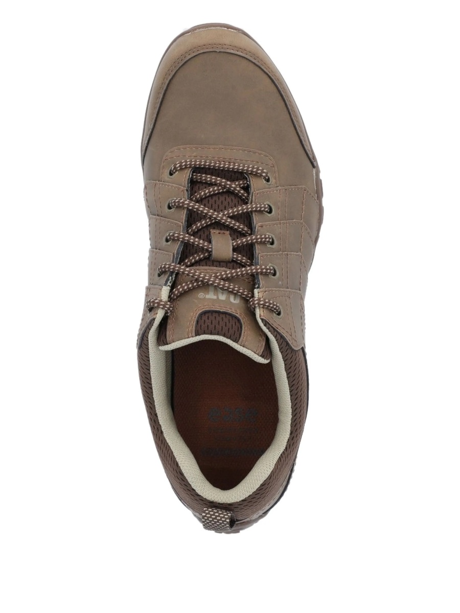 Sneakers Caterpillar maro din piele intoarsa si material textil - Img 2