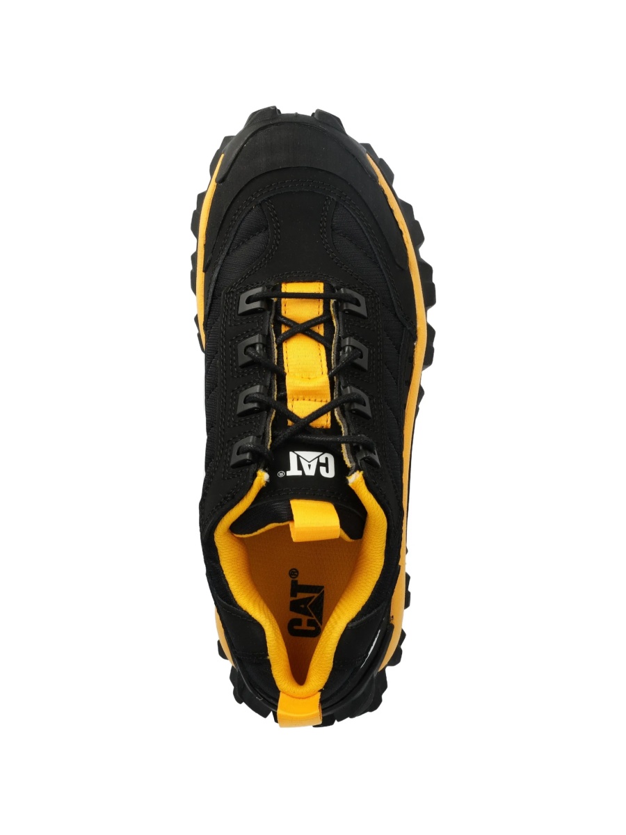 Sneakers Caterpillar negri din piele intoarsa si material textil - Img 4