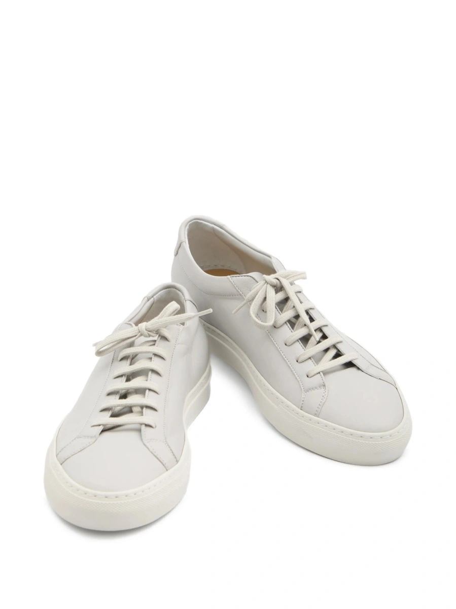 Sneakers Common Projects achilles gri din piele - Img 5