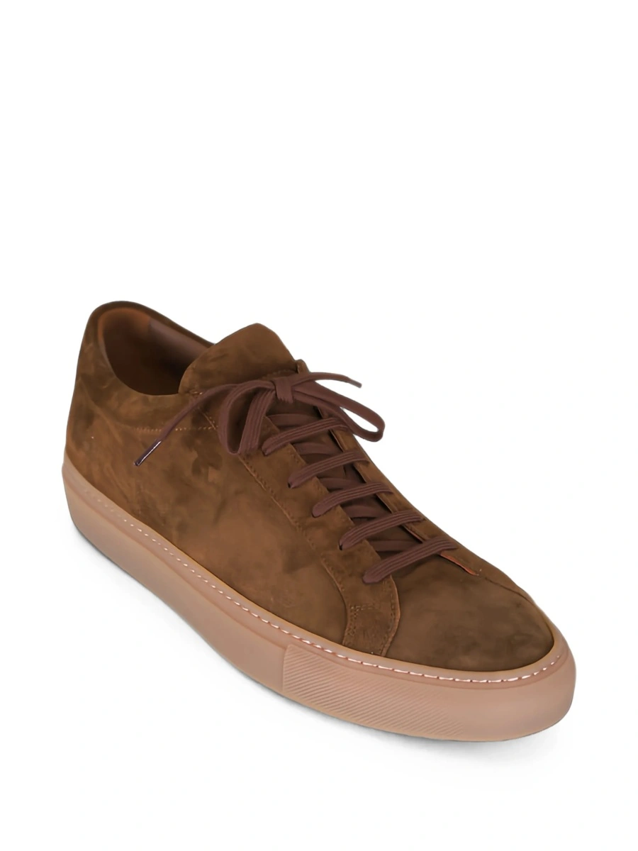 Sneakers Common Projects achilles maro din piele intoarsa - Img 2