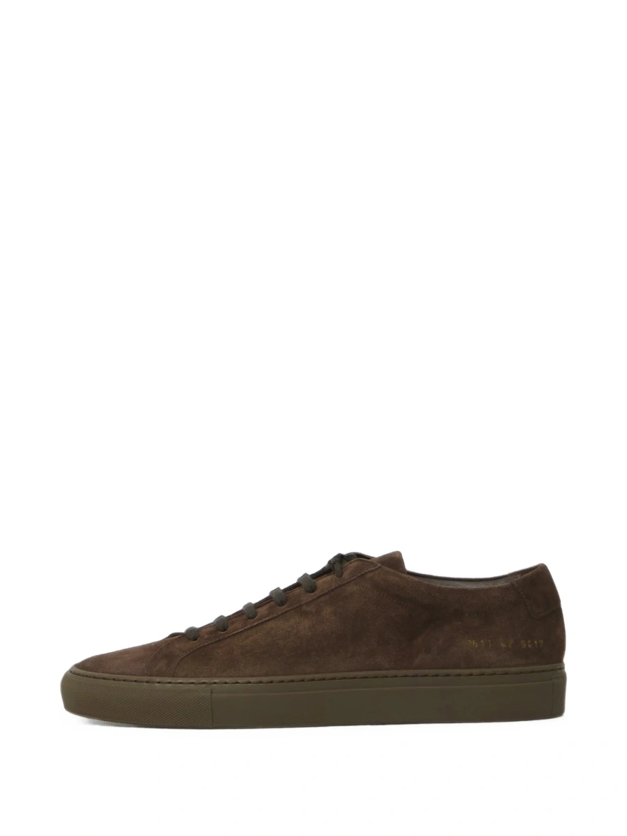 Sneakers Common Projects achilles maro din piele intoarsa - Img 5