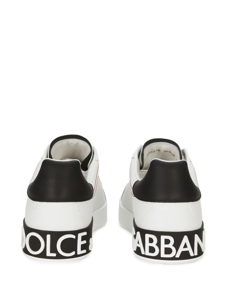 Sneakers Dolce &amp; Gabbana albi din piele - Img 3