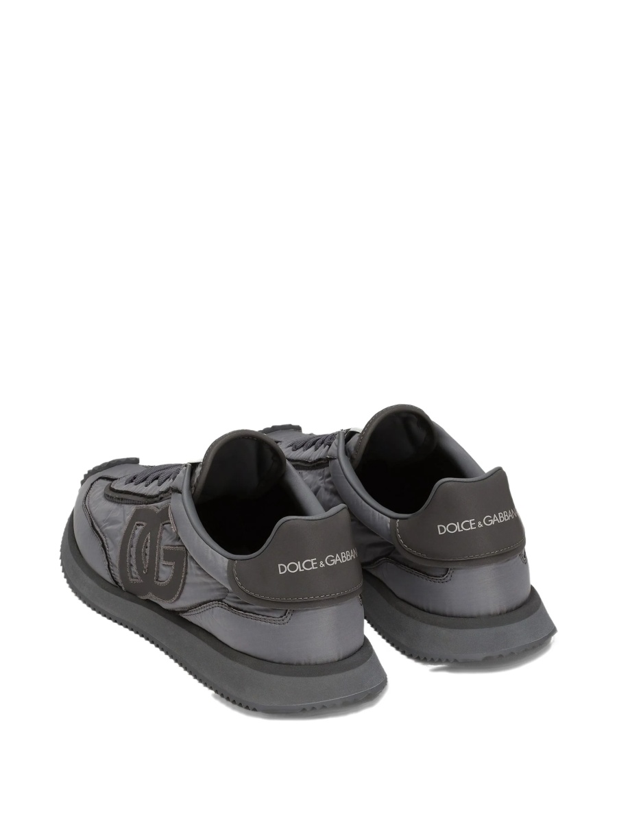 Sneakers Dolce &amp; Gabbana gri din poliuretan si polyester - Img 2