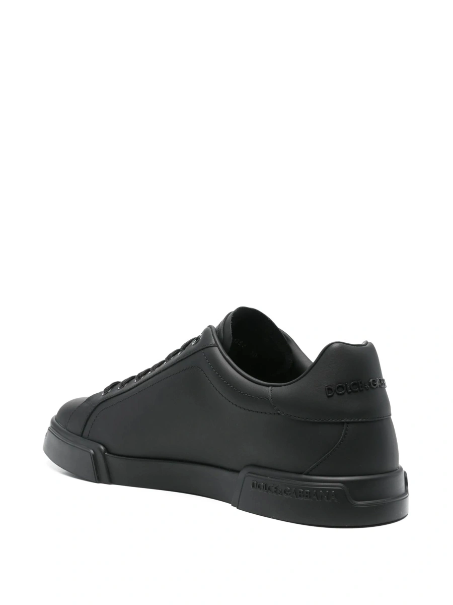 Sneakers Dolce &amp; Gabbana negri din piele - Img 3