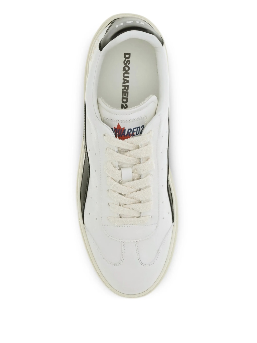 Sneakers DSQUARED2 neutri din piele - Img 3