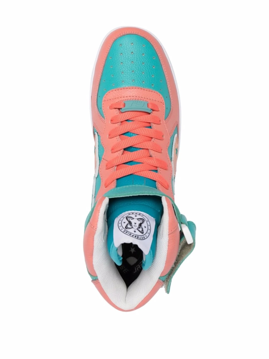 Sneakers ENTERPRISE JAPAN albastri din piele - Img 4