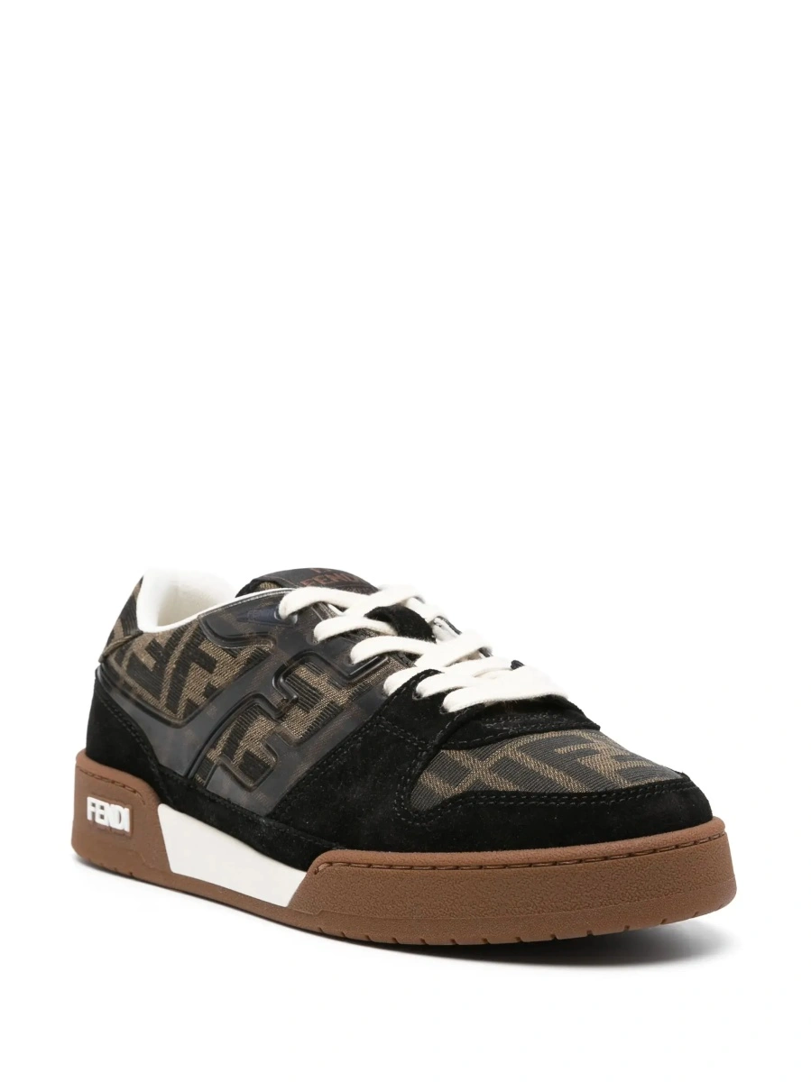 Sneakers Fendi maro din piele 'Fendi Match' - Img 5