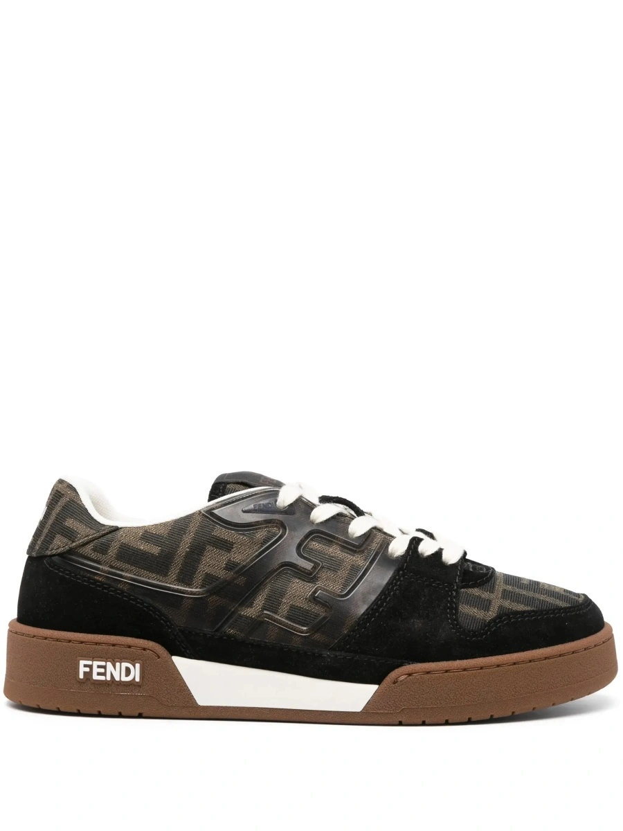 Sneakers Fendi maro din piele 'Fendi Match' - Img 8