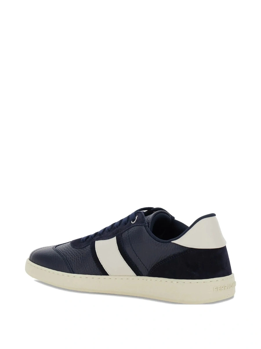 Sneakers Ferragamo albastri din piele - Img 7