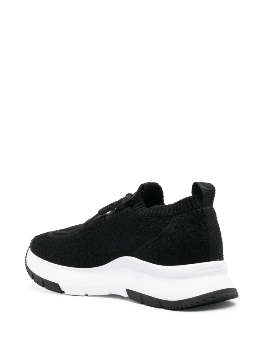 Sneakers Gianvito Rossi negri din material textil - Img 3