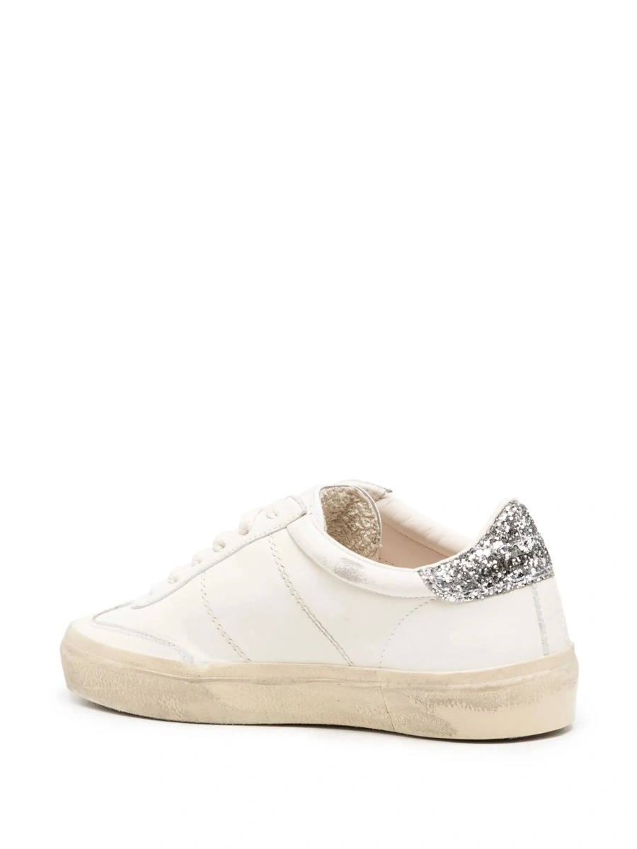 Sneakers Golden Goose albi din piele 'Soul-Star' - Img 5