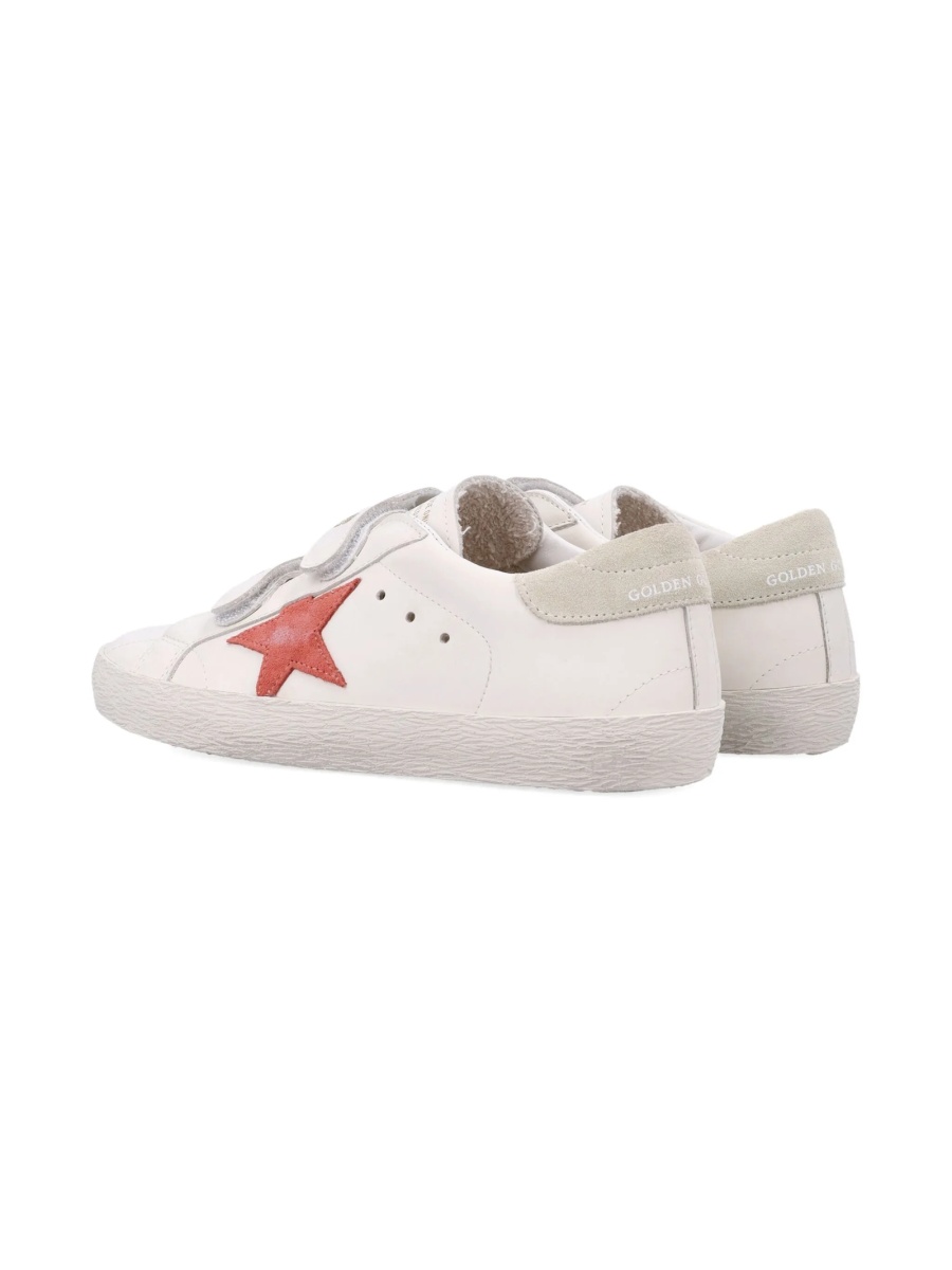 Sneakers Golden Goose albi din piele - Img 3