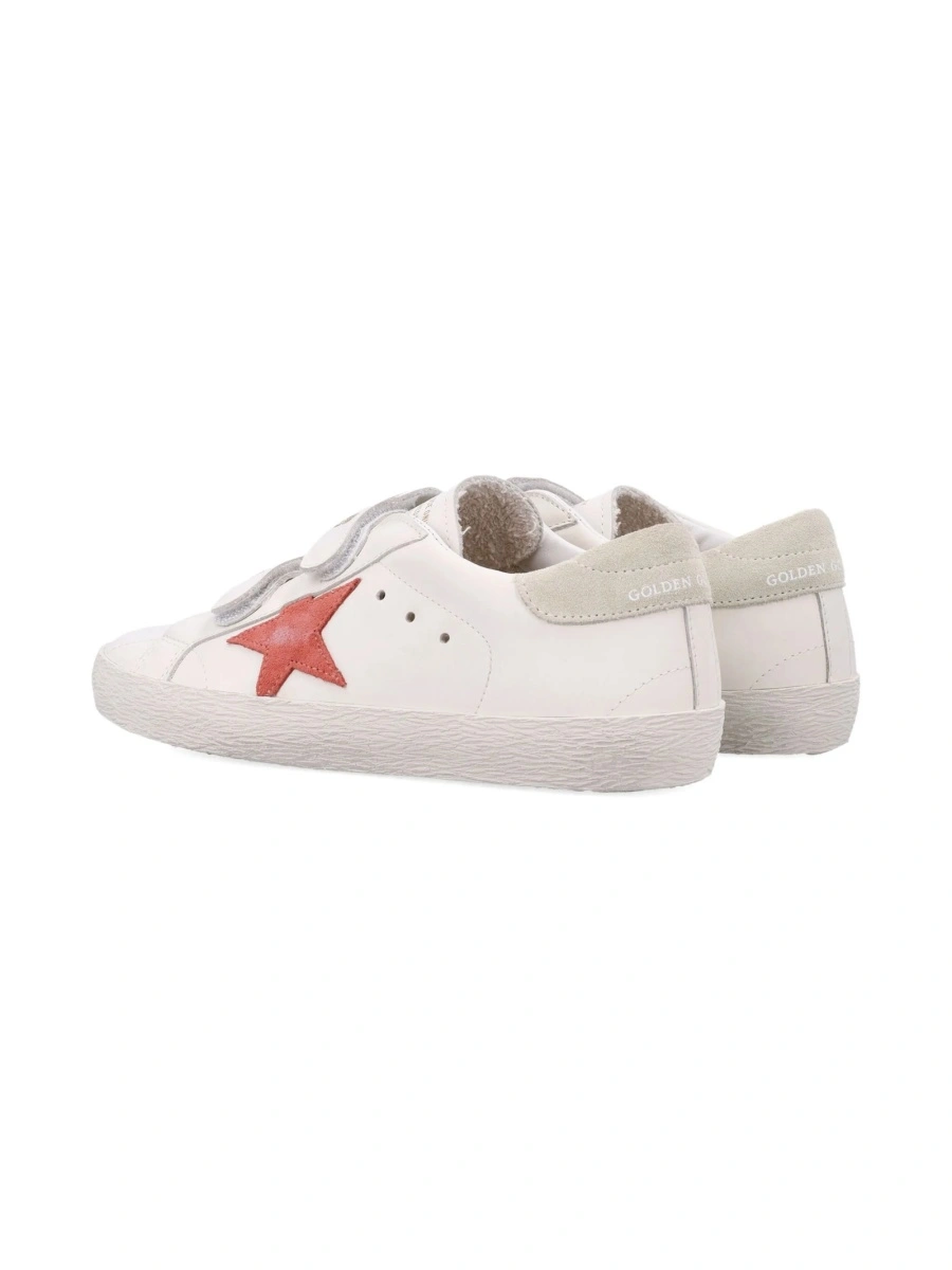 Sneakers Golden Goose albi din piele - Img 3