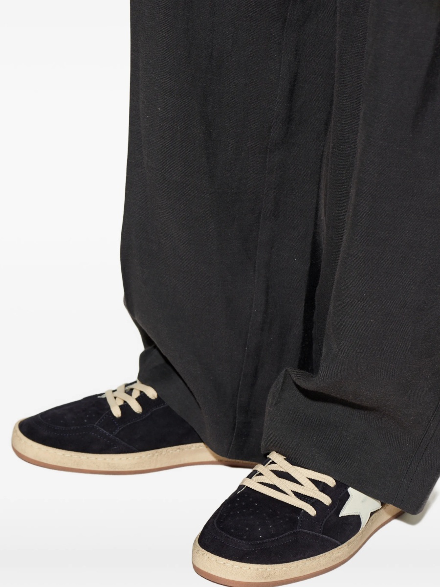 Sneakers Golden Goose ball star negri din piele intoarsa - Img 5