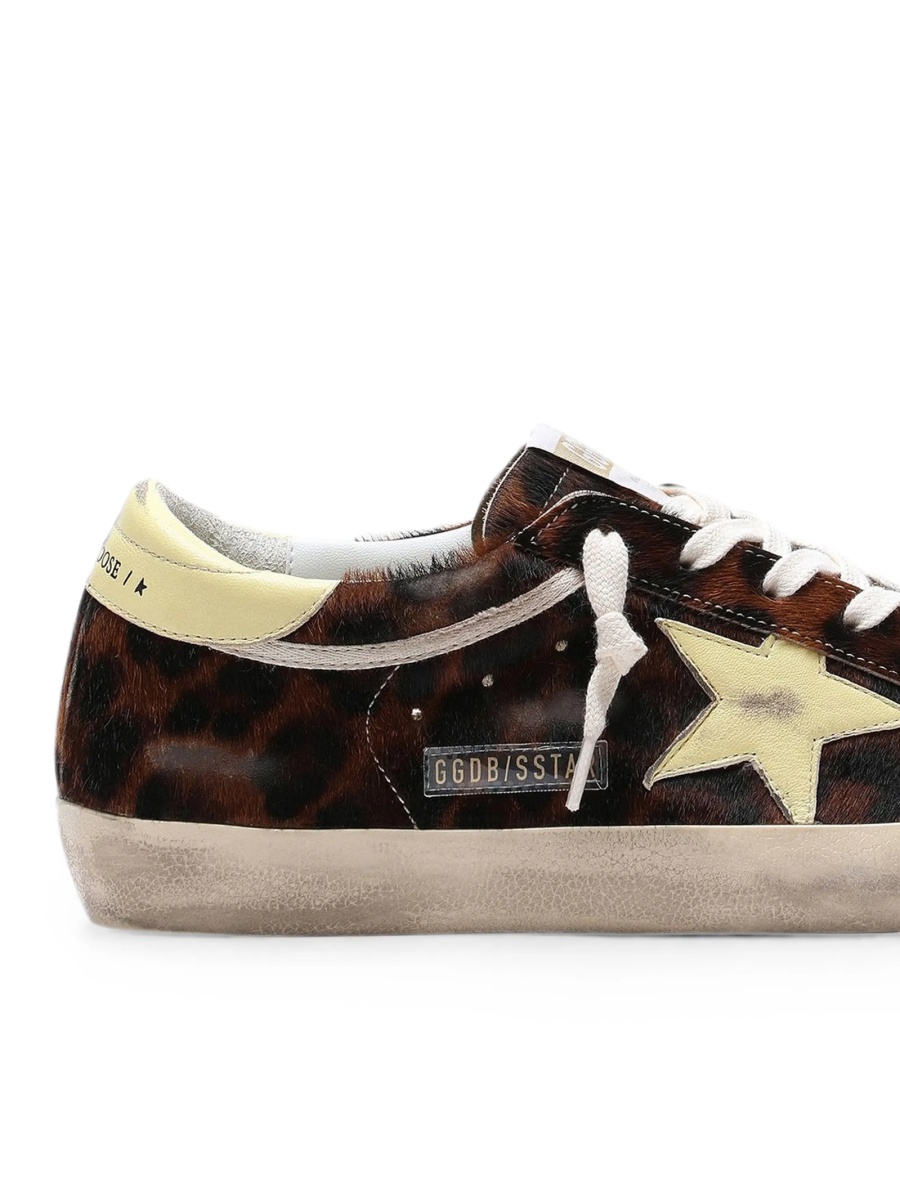 Sneakers Golden Goose maro din par de vitel - Img 3