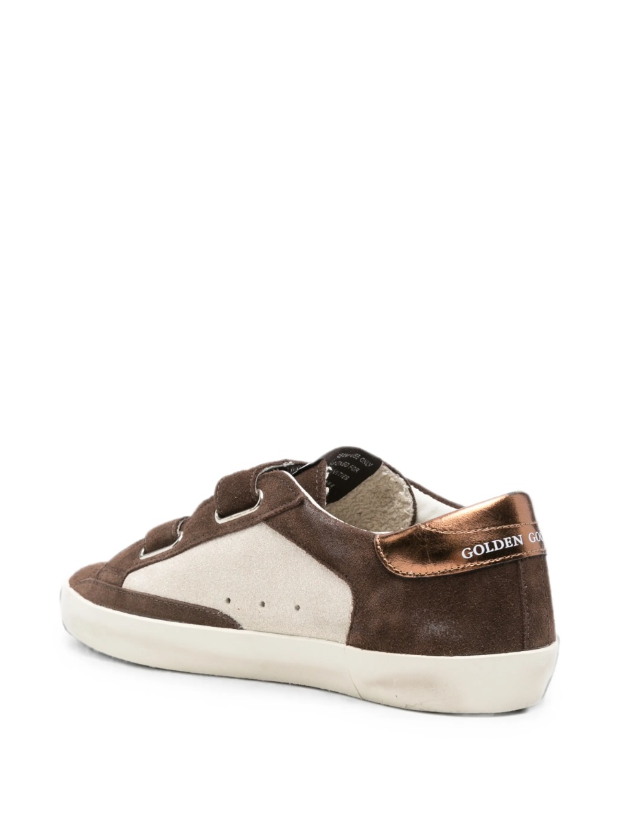 Sneakers Golden Goose maro din piele si piele intoarsa - Img 2