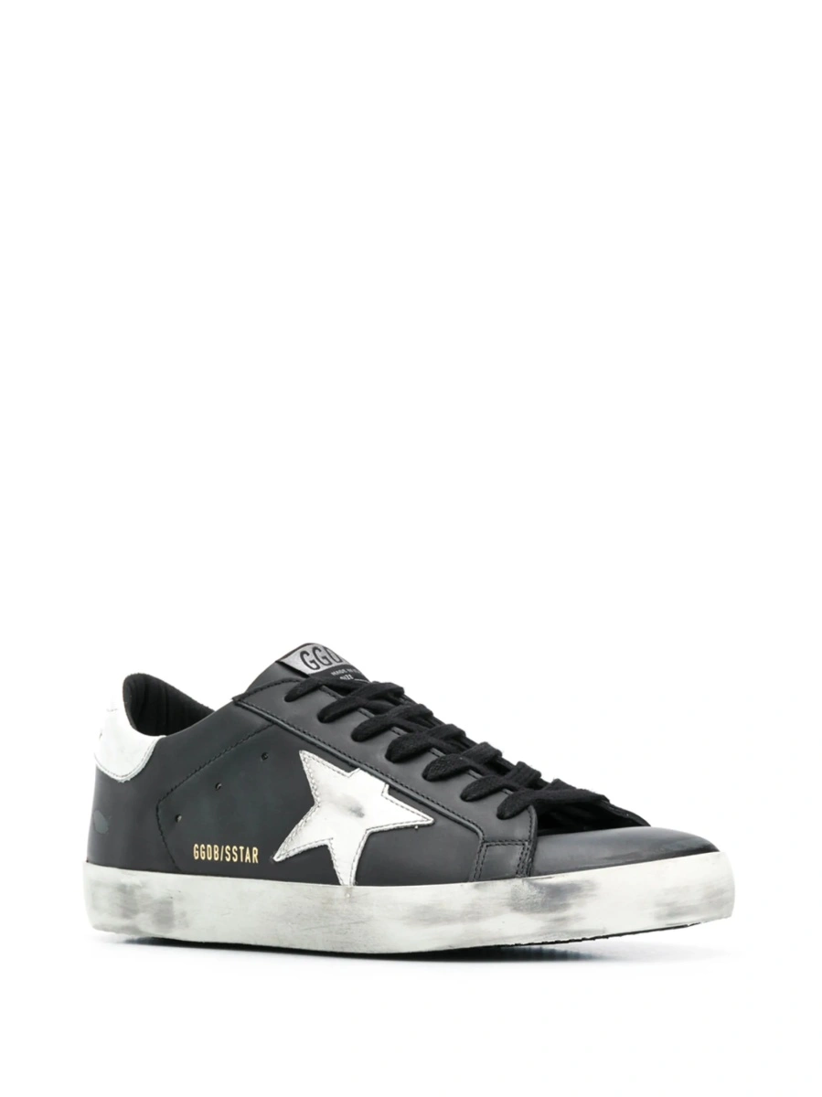 Sneakers Golden Goose negri din bumbac si poliuretan - Img 2