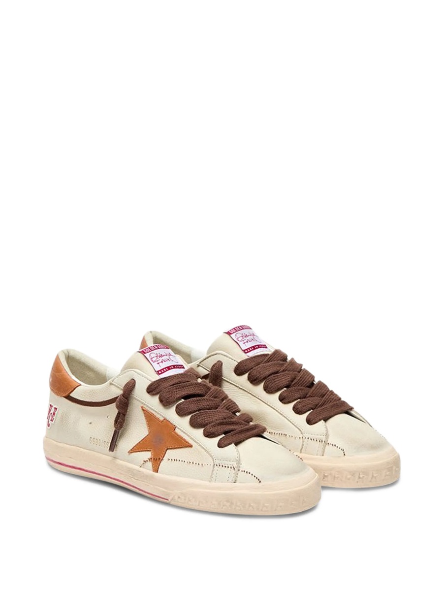 Sneakers Golden Goose neutri din piele - Img 2