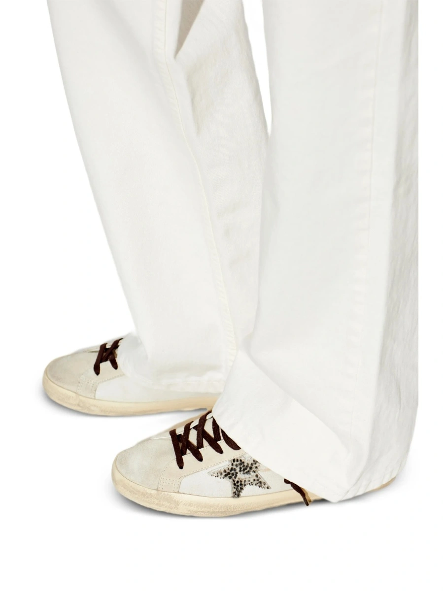 Sneakers Golden Goose neutri din piele - Img 5