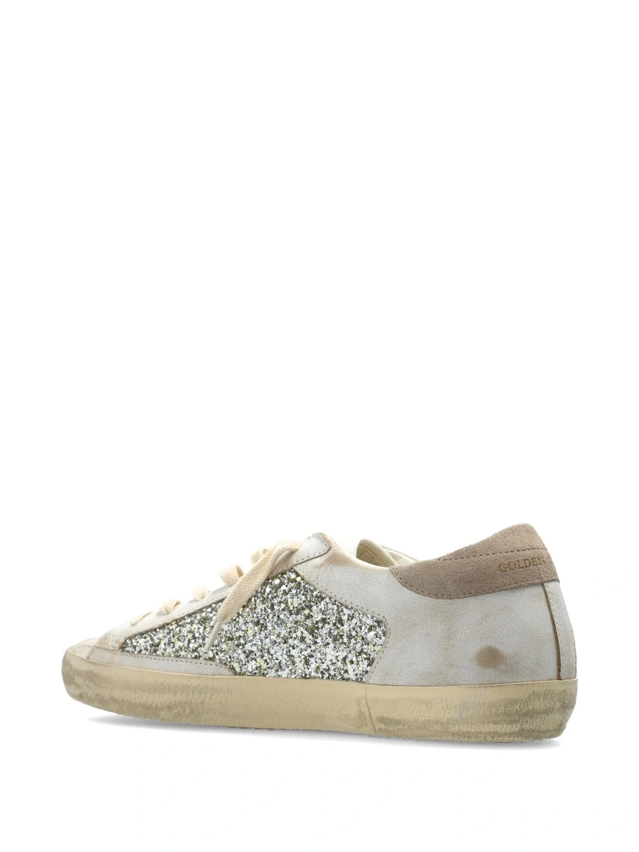 Sneakers Golden Goose neutri din piele - Img 4