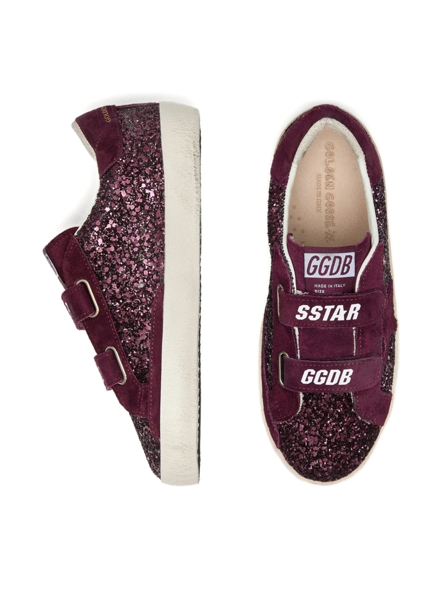 Sneakers Golden Goose violet din pet si piele intoarsa - Img 3