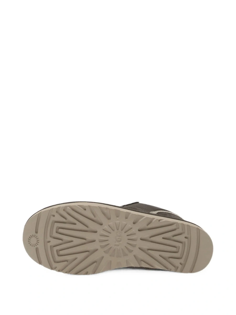 Sneakers Gray Low Top Sneaker with Logo Patch on the Tongue in Suede and Fabric Men - Img 9