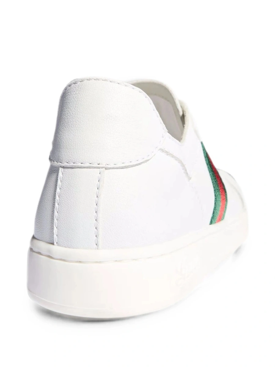 Sneakers Gucci albi din piele - Img 3