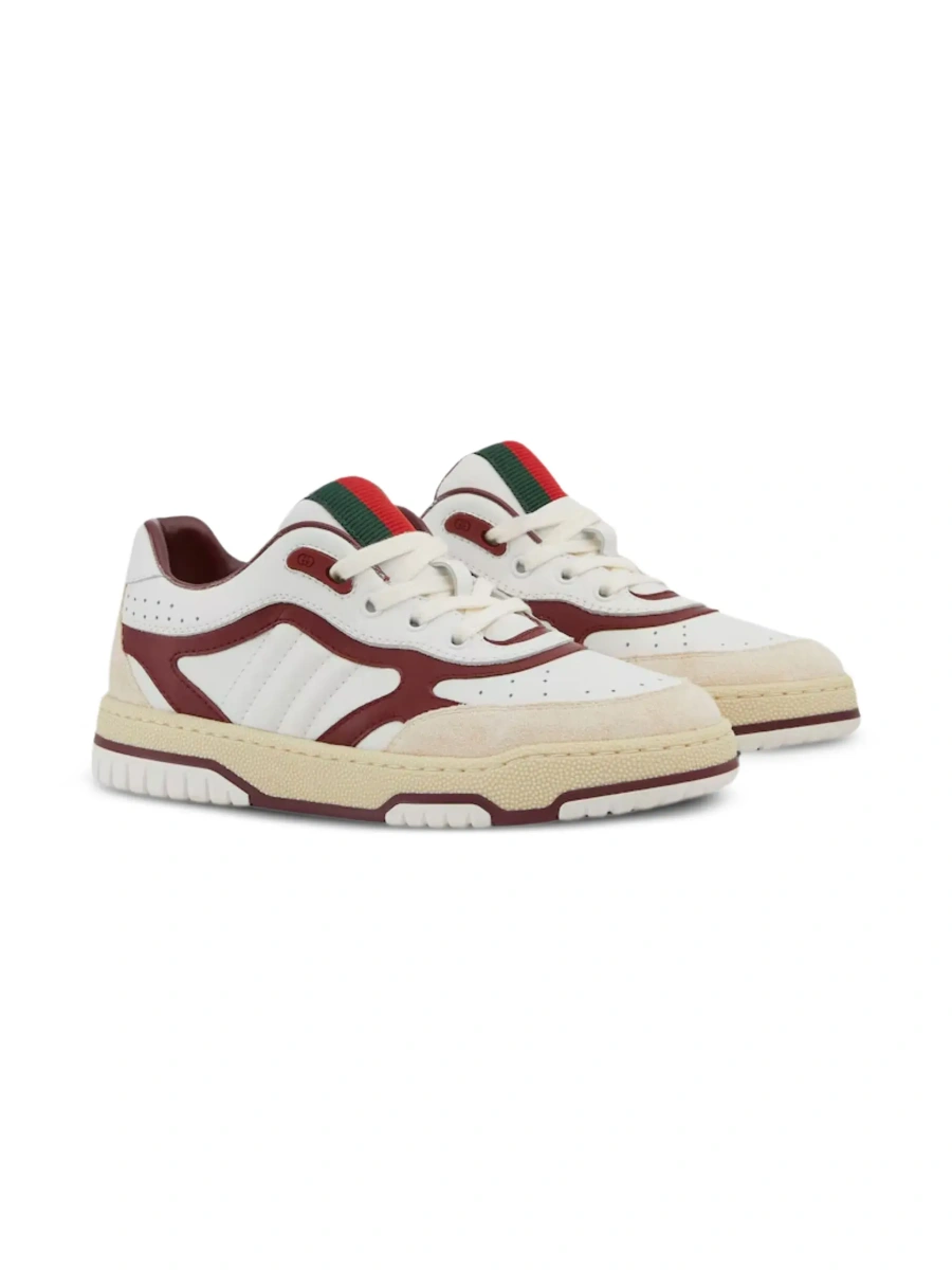 Sneakers Gucci albi din piele - Img 5