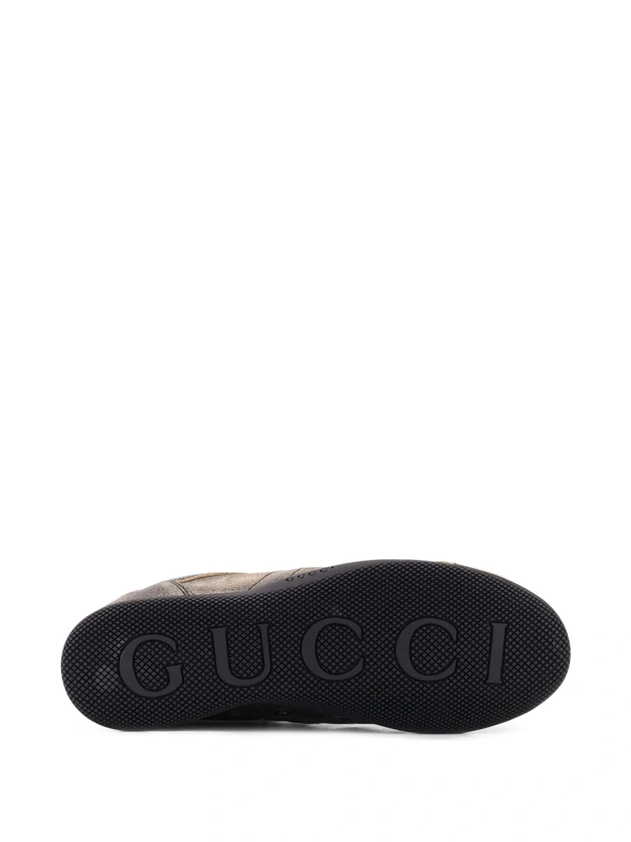 Sneakers Gucci negri din piele intoarsa - Img 7