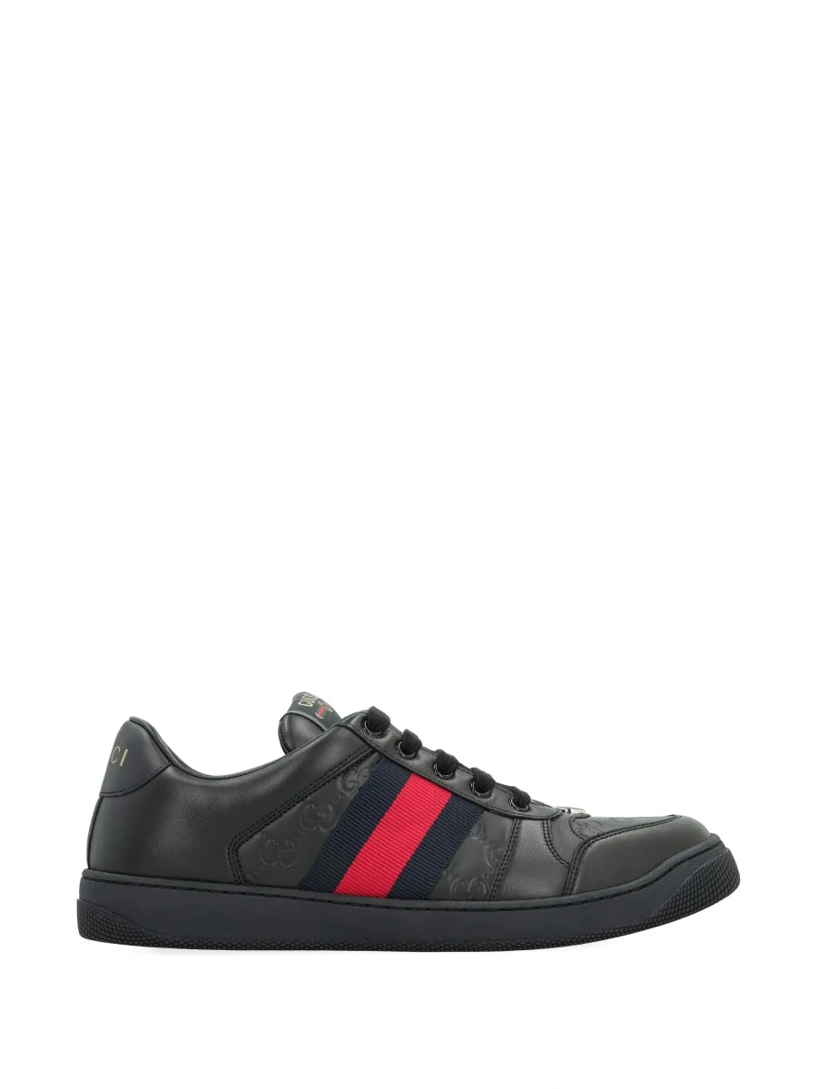 Sneakers Gucci negri din piele 'Screener' - Img 7