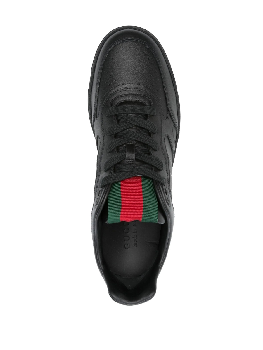 Sneakers Gucci negri din piele - Img 4