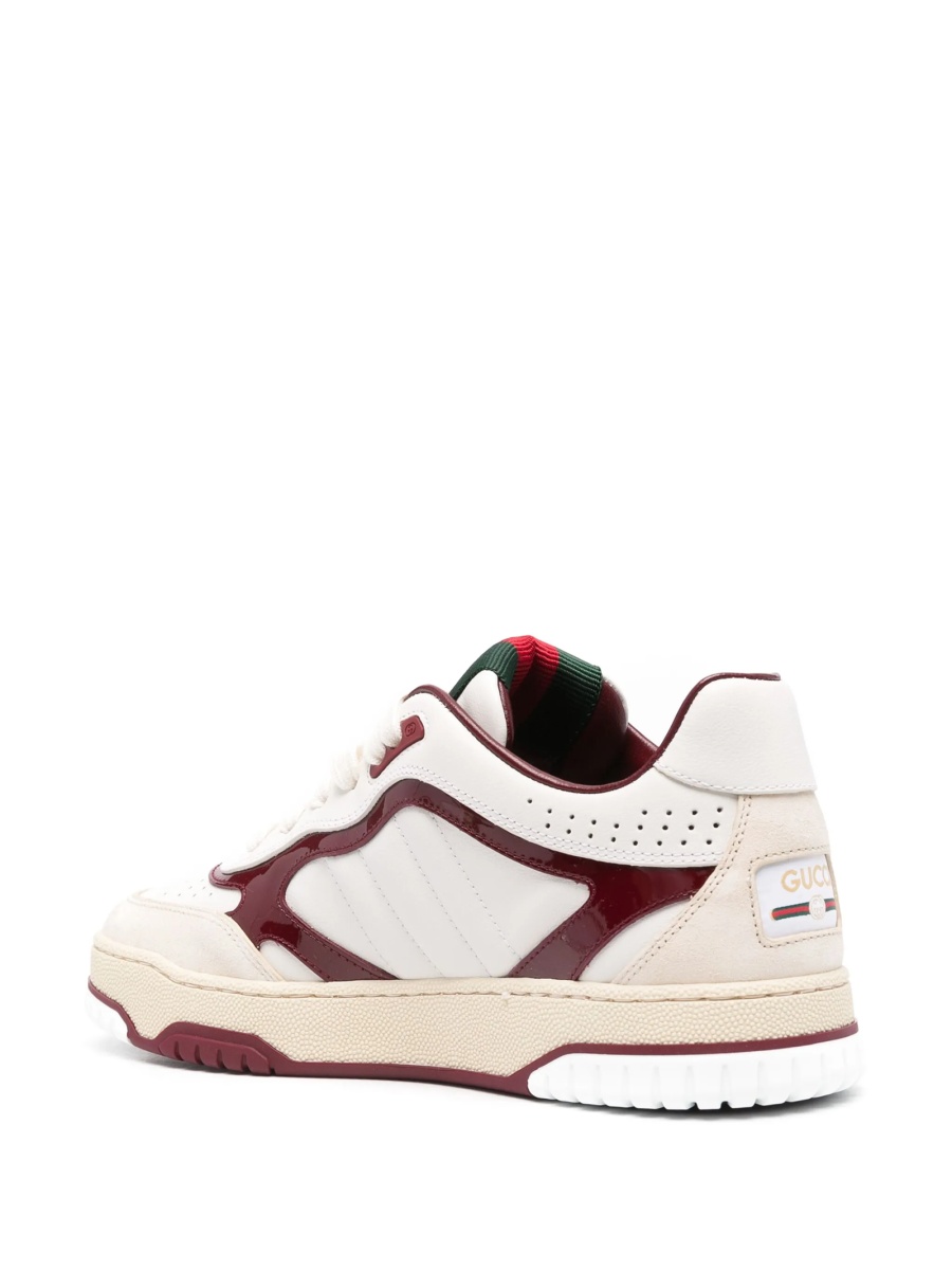 Sneakers Gucci neutri din piele - Img 3