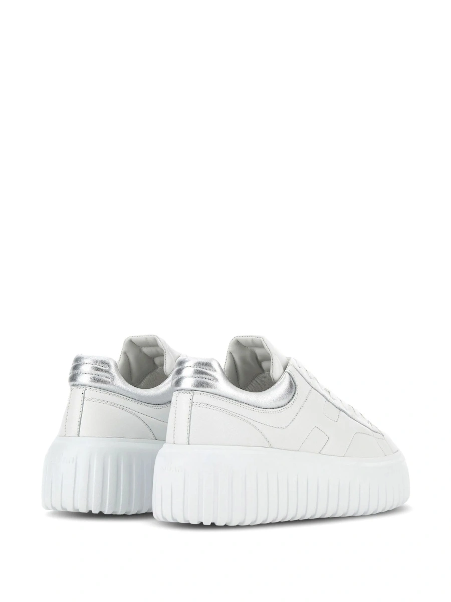 Sneakers Hogan albi din piele - Img 3