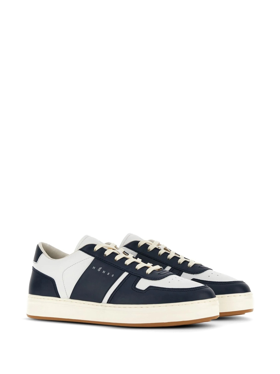 Sneakers Hogan albi din piele - Img 2